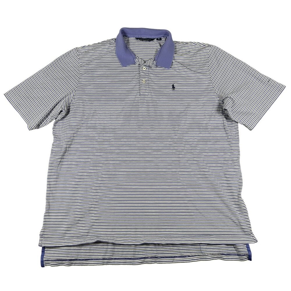 Polo Ralph Lauren Golf Polo Shirt Mens XL Striped Pima Cotton Bellagio